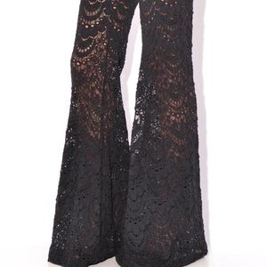 Nightcap Clothing Black Spanish Lace Bells